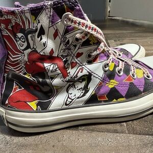Converse Chuck Taylor RARE Harley‎ Quinn DC 2012 High Tops M5 W7